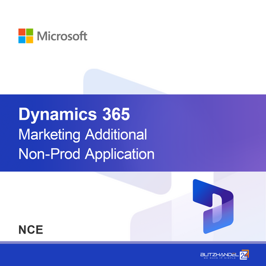 Aplicación adicional no productiva de Dynamics 365 Marketing (NCE)