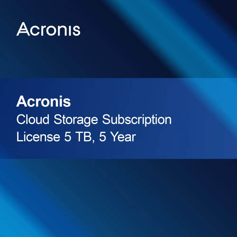 Licencia de suscripción de almacenamiento en la nube Acronis 5 TB, 5 años