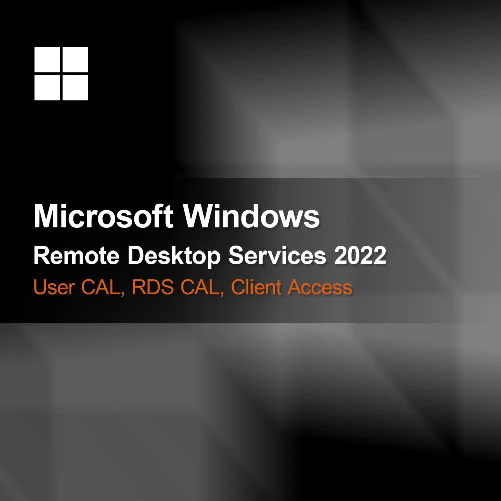 Microsoft Windows Remote Desktop Services 2022, CAL utilisateur, CAL RDS, Licence d'accès client