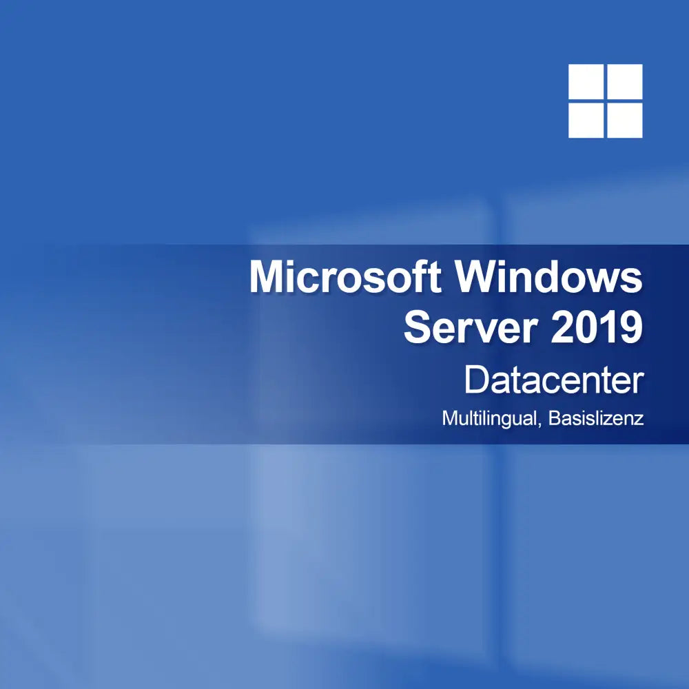 Microsoft Windows Server 2019 Datacenter, multilingue, licence de base