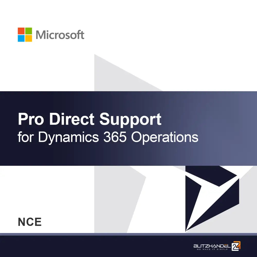 Support Pro Direct pour Dynamics 365 Operations (NCE)